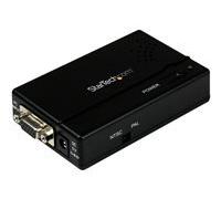 StarTech Convertisseur VGA vers Composite/S-Video VGA2VID Haute résolution Noir