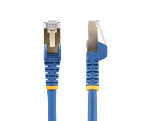 StarTech.com Cordon de raccordement CAT6a - 7,5 m - Sans crochet - Câble patch RJ45 - Bleu