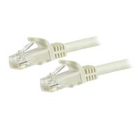 StarTech.com 7.5m CAT6 Ethernet Cable, 10 Gigabit Snagless RJ45 650MHz 100W PoE Patch Cord, CAT 6 10GbE UTP Network Cable w/Strain Relief, White, Fluke Tested/Wiring is UL Certified/TIA -...