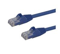 StarTech.com 7.5m CAT6 Ethernet Cable, 10 Gigabit Snagless RJ45 650MHz 100W PoE Patch Cord, CAT 6 10GbE UTP Network Cable w/Strain Relief, Blue, Wiring is UL Certified/TIA - Category 6 - 24AWG (N6PATC