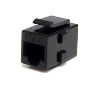 StarTech.com Coupleur RJ45 Cat 6 Keystone Jack F/F Noir - Connecteurs RJ-45 - Dimensions Paquet 90x125x2mm - Référence C6KEYCOUPLER