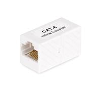 StarTech.com RJ45 Coupler, Inline Cat6 Coupler, Female to Female (F/F) T568 Connector, Unshielded Ethernet Cable Extension (IN-CAT6-COUPLER-U1) - coupleur réseau - blanc