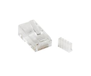 StarTech.com CRJ45C6SOL50 : Connecteurs modulaires RJ45 Cat6 pour câble solide, transparent, paquet de 50, certifié RoHS. Dimensions colis: 125x225x30mm.