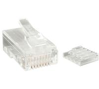 Connecteur de prise modulaire multibrin Cat6 RJ45 - Paquet de 50 - Connecteur de réseau - RJ-45 (M) - CAT 6 - bloqué - clair (pack de 50) - pour P/N: