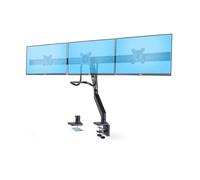 StarTech.com Crossbar Triple Monitor Desk Mount, VESA 75x75/100x100 kit de montage - bras réglable - pour 3 écrans LCD - support triple moniteur - noir