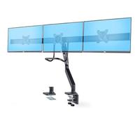 StarTech.com Crossbar Triple Monitor Desk Mount, VESA 75x75/100x100 kit de montage - bras réglable - pour 3 écrans LCD - support triple moniteur - noir
