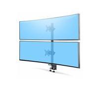 StarTech.com Desk Mount For 2x Vertically Stacked Monitors, Dual 49", TAA kit de montage - pour 2 écrans LCD/écrans LCD incurvés - libération rapide - noir - Conformité TAA