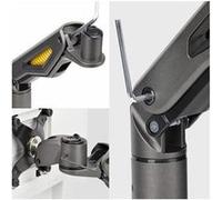 StarTech.com Desk Mount Monitor Arm, Up To 32" Display, C-Clamp, TAA - Kit de montage (bras articulé, serre-joint en C) - pour moniteur - plastique, acier - noir - Taille d'écran : 17"-27" - montrable
