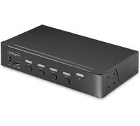 StarTech.com DisplayPort 4 Port KVM Switch,4K 60Hz Single Monitor,6X USB,Shortcut and Push Button Switching,DP 1.2,KVM Switch,OS Independent,TAA Compliant.[F64]