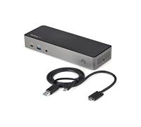 StarTech .com Station d'accueil USB-C & USB-A (Port de connexion (propriétaire)), Station d’accueil + hub USB, Gris, Noir