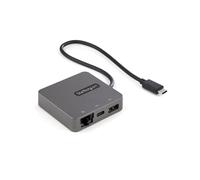 StarTech.com DKT31CHVL : Adaptateur USB-C Multiport 10Gbps, HDMI 4K 30Hz, VGA, USB-A, USB-C, Gigabit Ethernet, Câble 29cm, Aluminium/Plastique, Compatible Windows/macOS/Android/ChromeOS