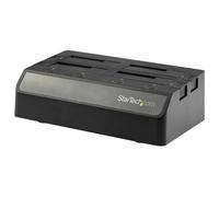 StarTech.com Dock pour Disques Durs 4 Baies USB 3.1 à 2,5/3,5" SATA III - Boitier externe - 2,5 po./3,5 po. partagé - SATA 6Gb/s - USB 3.1 (Gen 2) - noir
