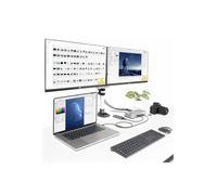 StarTech.com Station d'Accueil Thunderbolt 4 pour Écrans Multiples, Docking Station/Dock pour Quadruples/Triples/Doubles Écrans - 2x HDMI/2x DisplayPort, Hub 7x USB, Ethernet 2.5Gb, Power Delivery 98W