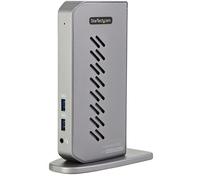 StarTech.com Dock USB-C USB-A - Station d'Accueil USB 3.0 Hybride Universelle pour PC Portable USB-C ou USB-A - Double Écran 4K 60Hz HDMI/DisplayPort