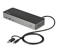 StarTech .com Station d'accueil USB-C & USB-A (Port de connexion (propriétaire)), Station d’accueil + hub USB, Gris, Noir