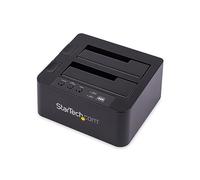 StarTech.com Duplicateur de Disque Dur à 2 Baies, Cloneur/Copieur Autonome USB 3.0 (5 Gbps) / eSATA vers 2,5/3,5" SATA III HDD/SSD, Station d'accueil pour Disque Dur, Cloneur de Disque Dur