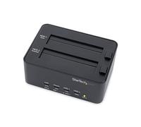 StarTech.com Duplicateur et Effaceur de Disque Dur à 2 baies, Cloneur/Copieur Autonome de HDD/SSD SATA, Dock USB 3.0 vers SATA, Station d'Accueil Duplicateur et Nettoyeur de Disque Dur (SATDOCK2REU3)