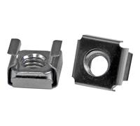 StarTech.com Écrou cage M6 - Pack de 100 - Écrous cage M6 de montage pour rack et armoire serveur - Argent - Écrous à cage
