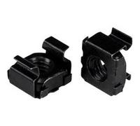 StarTech.com Écrou cage M6 - Pack de 100 - Écrous cage M6 de montage pour rack et armoire serveur - Noir - Écrous à cage - noir (pack de 100) - pour P/N: RACK-18U-20-WALL-OA, RACK-21U-20-WALL-OA, RACK