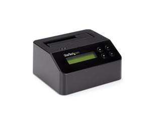 StarTech.com Effaceur de Disque Dur à Baie Unique, Nettoyeur d'HDD/SSD Autonome, 4Kn, USB 3.0 à SATA III (6 Gbps), 9 Modes d'Effacement, Dock Nettoyeur de Disque Dur Secure Erase, Port d'Imprimante DB