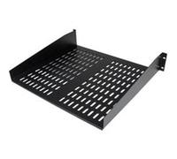 StarTech.com Étagère 16" 2U cantilever ventilée universelle pour rack de server 19" - Noir (CABSHELFV) - Étagère pour rack - noir - 2U - 19" - pour P/N: RK12OD2, RK2537BKM, RK3236BKF, RK4236BKB, RK424
