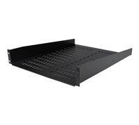 StarTech Étagère Cantilever Ventilée Rack 2U, 23kg, 55,8cm (CABSHELF22V) | Plateau universel, Montage en rack, Armoire réseau, Acier haute résistance