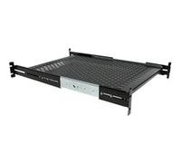 StarTech Étagère coulissante rack 2U ventilée – Profondeur 48 cm – Charge 23 kg – 19"