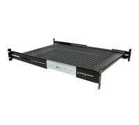 StarTech.com Etagère coulissante pour Montage en Rack de Serveur ventilé 2U - Profondeur ajustable 48 cm Capacité de charge 23kg - Étagère pour rack - 1U - 19" - pour P/N: RK1233BKM, RK2433BKM...