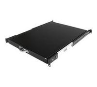 Etagère d'armoire serveur coulissante noire de 55 cm de profondeur - étagère pour clavier (coulissante)