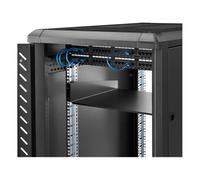 StarTech.com Etagère d'armoire serveur universelle noire standard - Étagère pour rack - pour P/N: RACK-18U-20-WALL-OA, RACK-21U-20-WALL-OA, RACK-24U-20-WALL-OA, RK12OD2, RK3236BKF