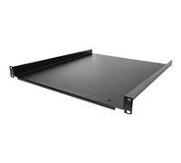 StarTech Étagère rack 19 pouces 1U SHELF-1U-20-FIXED-S – Profondeur 50 cm – Charge 25 kg – Noir