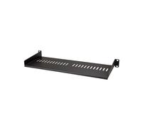 StarTech.com Étagère Rack 1U Ventilée Acier 175mm Profondeur - Charge 20kg, EIA/ECA-310-E, 440x175x44mm, Noir, Visserie incluse - CABSHELF1U7V