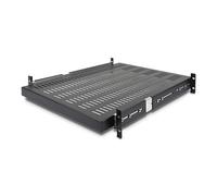 StarTech.com Étagère Rack 2U Coulissante et Ventilée à Profondeur de Montage Réglable - Étagère Rack Industrielle - Plateau Armoire Réseau - Étagère Coulissante pour Rack - Max 22,7kg (UNISLDSHF19)