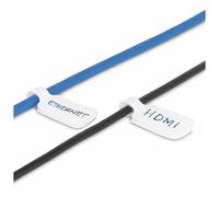 StarTech.com Étiquette pour Câble 9 cm, Paquet de 100, Étiquette de Câble - Étiquettes d'identification de câble - fixation crochet à crochet, inscription - 9 cm - blanc (pack de 100)