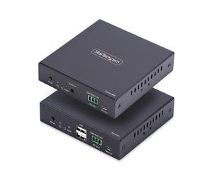 StarTech.com Extender KVM HDMI sur Réseau IP, 4K 60Hz, Sans Pilote, HDMI et USB sur Ethernet/CAT6, AVoIP, Kit Émetteur et Récepteur, Inclut les Kits d