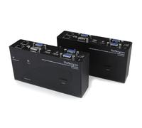 StarTech.com Extension KVM USB Dual VGA jusqu'à 200m - Extender KVM via câble réseau Cat5 UTP - 1 ordinateur - 198,12 m de portée - 2 x réseau (RJ-45) - 2 x USB - 4 x VGA