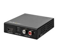 StarTech.com Extracteur audio HDMI vers RCA ou Toslink - 4K 60 Hz - Adaptateur HDMI vers audio analogique/numérique (HD202A) - Extracteur de signal audio HDMI - noir