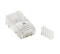 StarTech.com Fiche modulaire Cat6 RJ45 pour fil solide - Paquet de 50 - Transparent