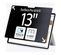 StarTech.com Filtre de Confidentialité à 4 Directions pour Surface Pro 8/9/X 13 pouces, pour Portrait/Paysage, Écran de Protection Surface, +/- 30 Degrés de Vue, Filtre Anti Lumière Bleue (51 %), Anti-Reflet