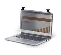 StarTech.com - Filtre de confidentialité pour ordinateur portable (horizontal) - à double sens - adhésif, languettes de charnière, charnières à bascule - 15.6" - noir