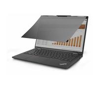 StarTech.com - Filtre de confidentialité pour ordinateur portable (horizontal) - à double sens - adhésif, languettes de charnière, charnières à bascule - noir