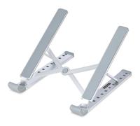 StarTech.com Support Pliable pour Ordinateur Portable - Support Ergonomique pour PC Portable Réglable en Hateur - Support Inclinable avec Cadre en Aluminium Ventilé Supportant 10kg - Rehausseur pour PC Surélevé