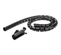 StarTech.com Gaine spirale range-câble en noir - 2,5 m - Diamètre de 25 mm - Avec outil pour insérer les câbles (CMSCOILED2) - Kit de gaines pour câbles - noir - 2.5 m