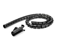 StarTech.com Gaine spirale range-câble en noir - 2,5 m - Diamètre de 45 mm - Avec outil pour insérer les câbles (CMSCOILED4) - kit de gaines pour câbles