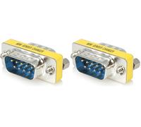 StarTech.COM GC9SM Slimline Serial DB9 Gender Changer, M/M, Serial Gender Changer, DB-9 (M) to DB-9 (M) (Lot de 2)