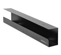 StarTech.com Goulotte Passe Câble Sous Bureau - Goulotte Rangement Câbles Bureau/Pupitre - Câbles/Fils/Rallonges - Gestion Câble Escamotable - 60cm x 11cm (UDCMTRAY) - Plateau de gestion de...