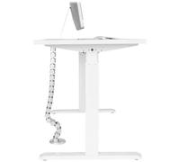 StarTech.com Goulotte passe-câbles - Vertèbres - Gestionnaire de câbles - Vertical - Base lestée - Organisateur de câbles - Guide pour câbles - montable sur bureau - 1.29 m - argent
