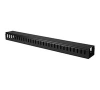 StarTech.com Goulotte Verticale de Gestion des Câbles de 1m avec Couvercle - Goulotte à Fentes Ouvertes 20U pour Rack de Serveur de 19 pouces - Canal pour Cordon Fendu (CMVER20UF)