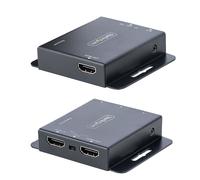 StarTech.com HDMI Extender over Ethernet 4K 30Hz/40m or 1080p/70m, HDMI Extender Kit via CAT6/CAT5, HDMI over IP Extender with Power over Cable (PoE), HDMI Transmitter and Receiver Kit with IR and sin
