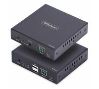 StarTech.com HDMI KVM Extender Over IP Network, 4K 60Hz, Driverless - Kit émetteur et récepteur - Rallonge vidéo/audio/USB - HDMI